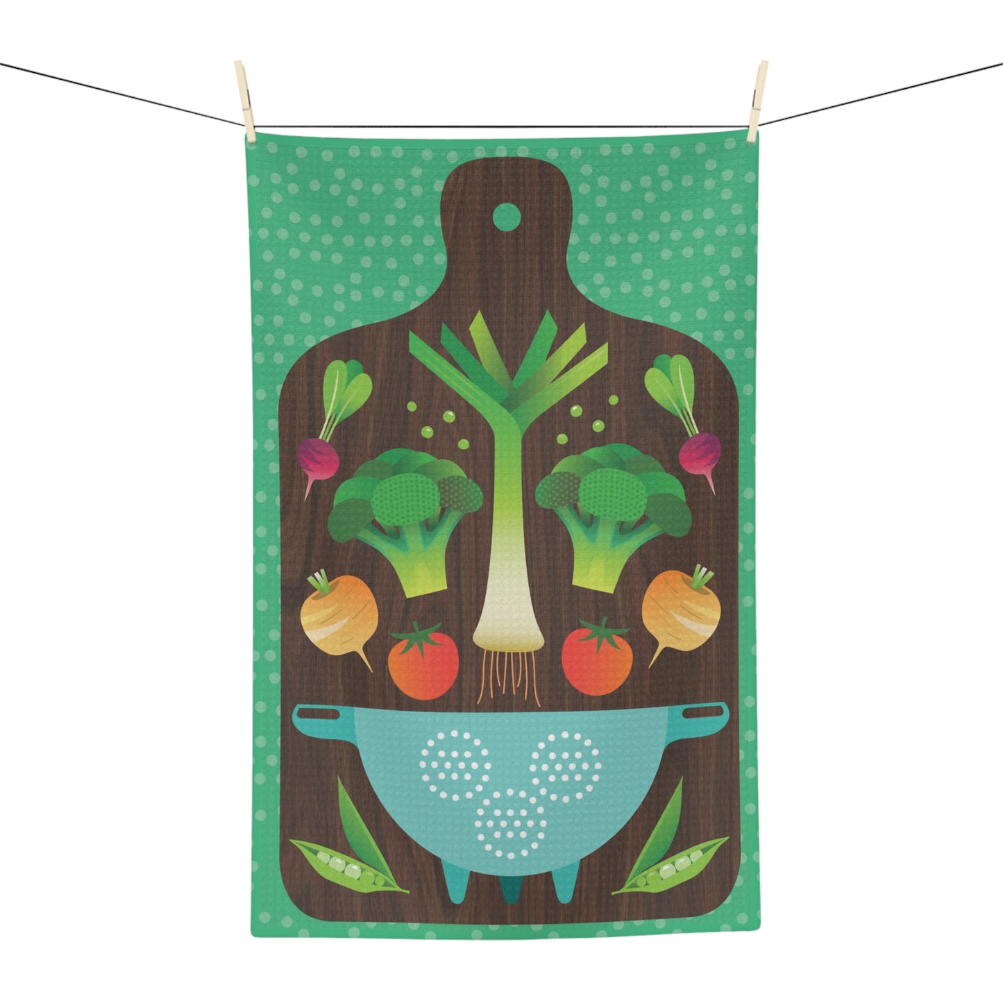 Veggies Microfiber Tea Towel