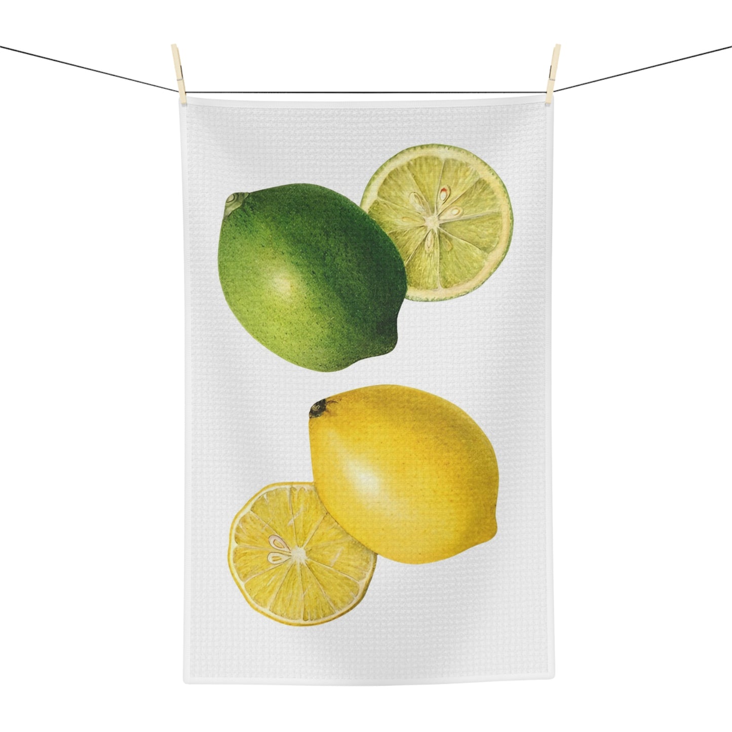 Lemon & Lime Vintage Botanical Microfiber Tea Towel