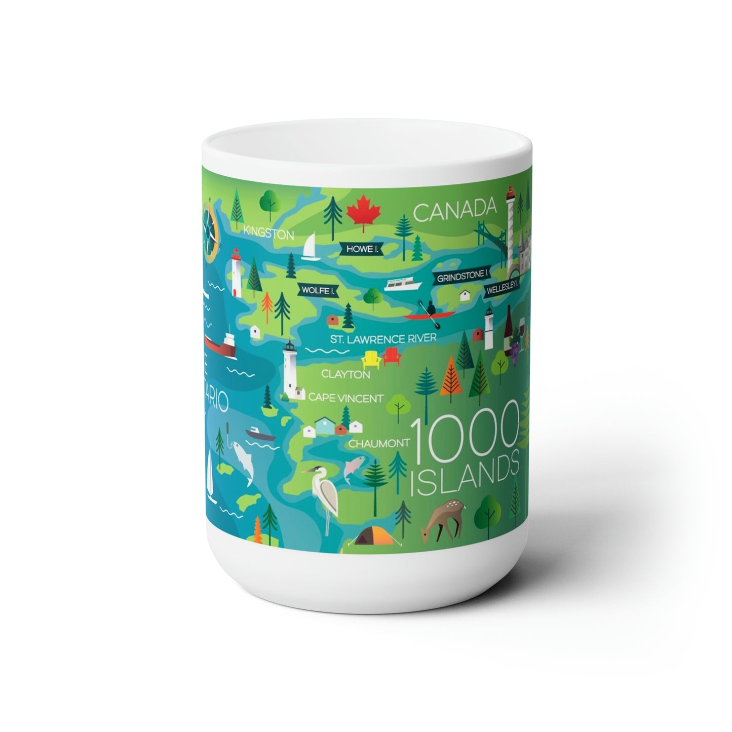 1000 Islands Ceramic Mug 11oz or 15oz