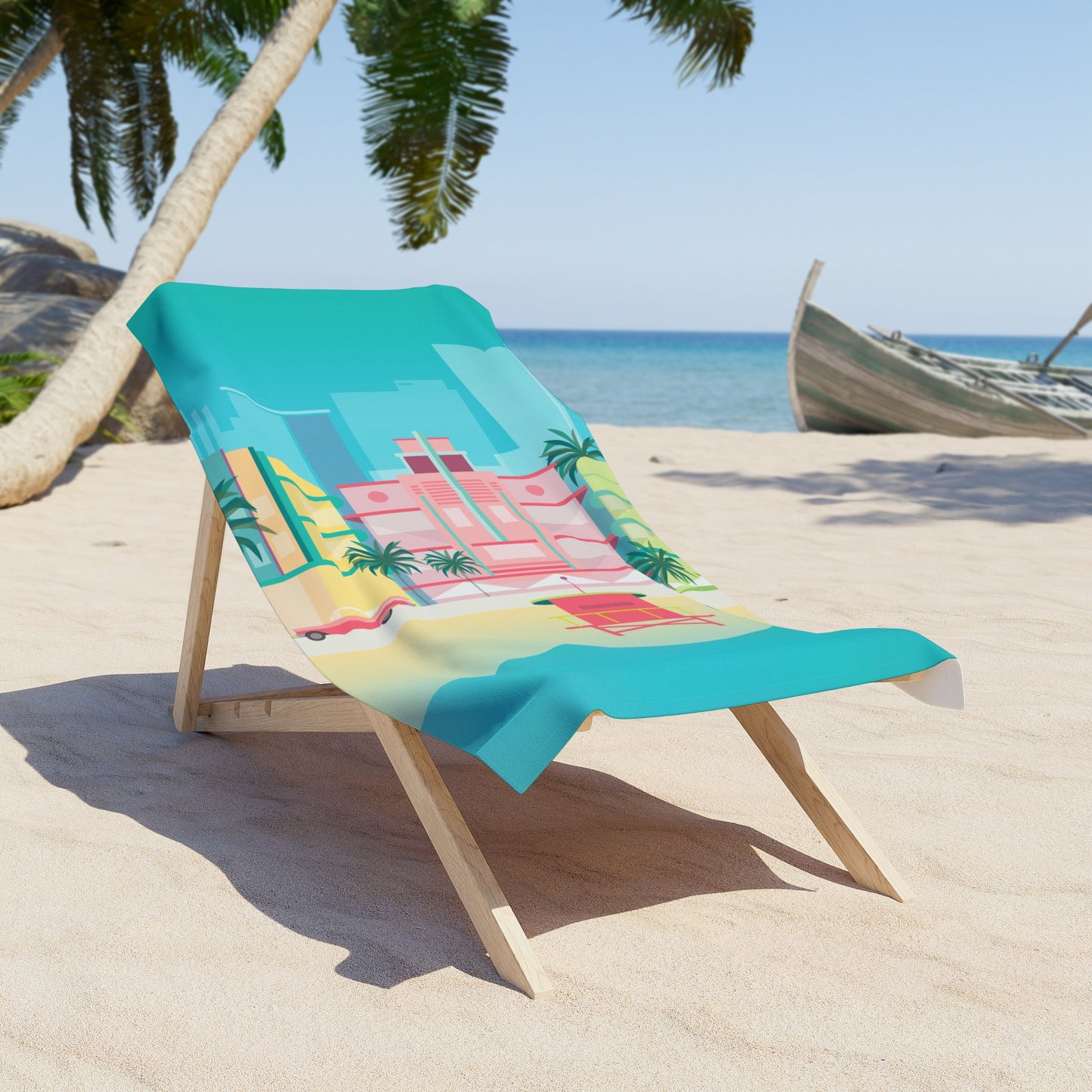 Miami Beach Beach Towel