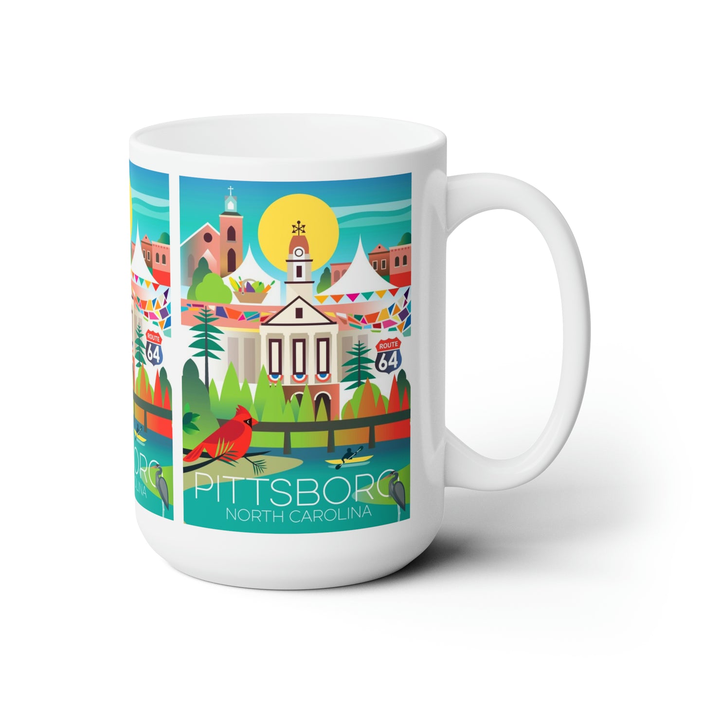 Pittsboro Keramikbecher 11oz oder 15oz