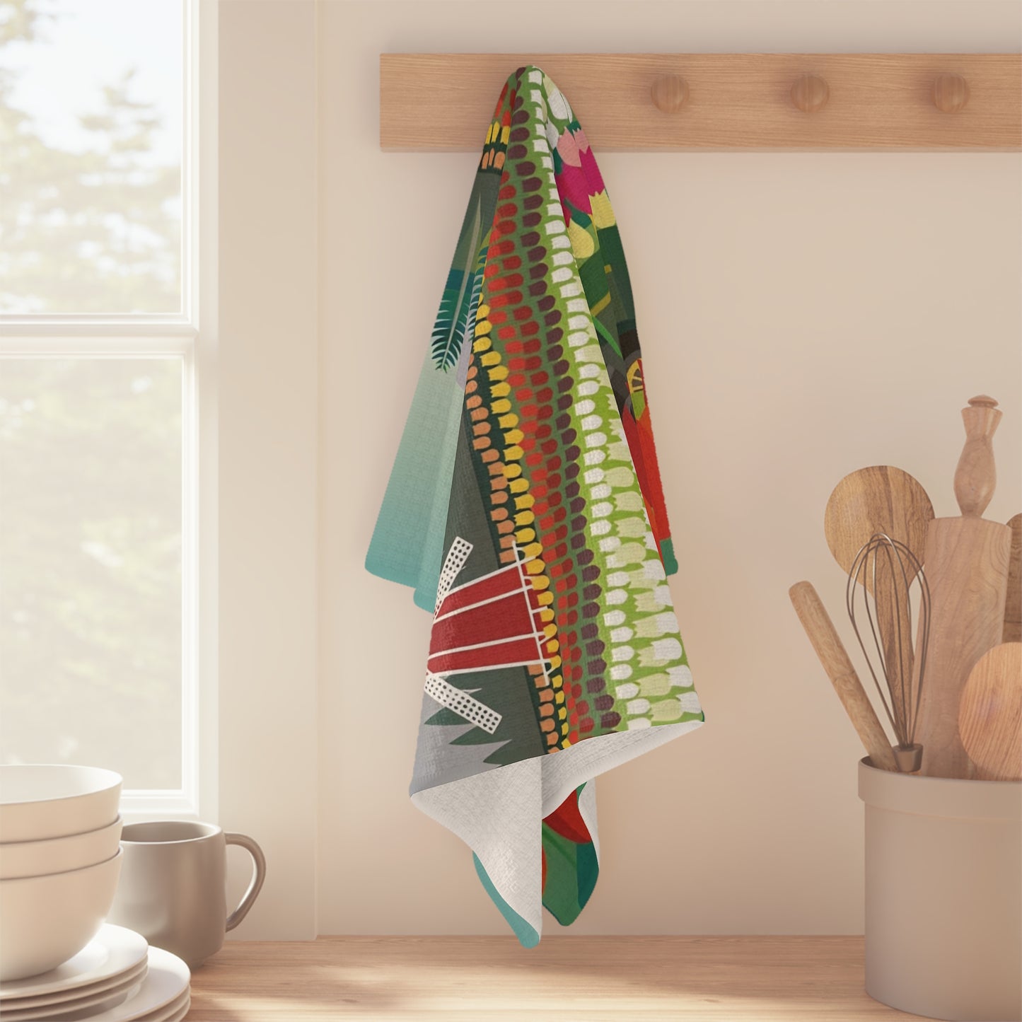 Tulip Mania Microfiber Tea Towel