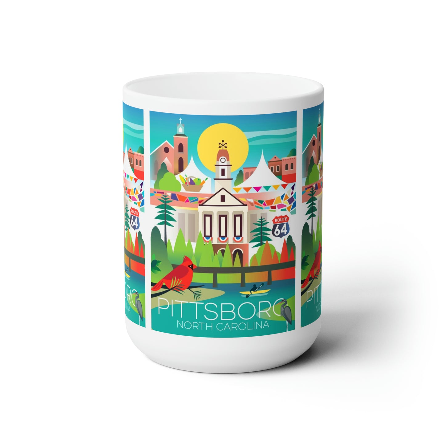 Pittsboro Keramikbecher 11oz oder 15oz