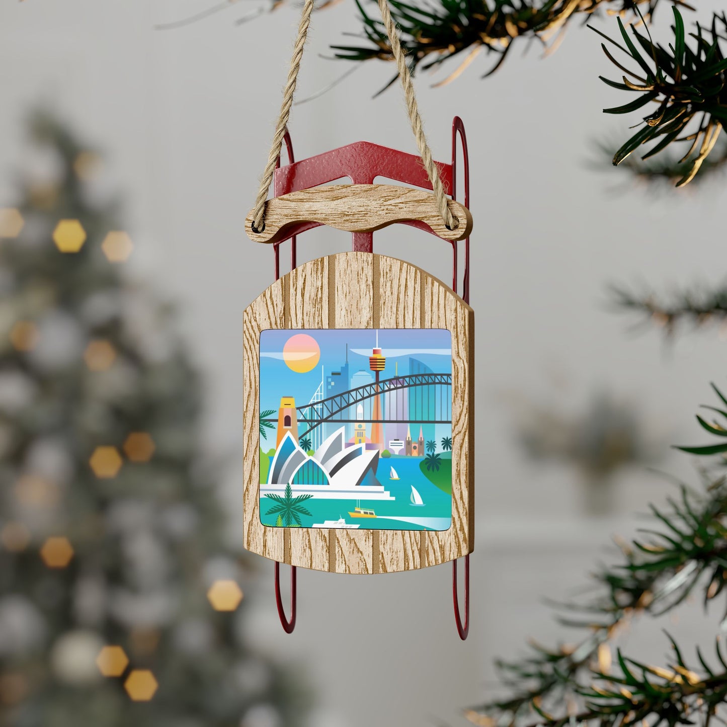 Sydney Sled Ornament