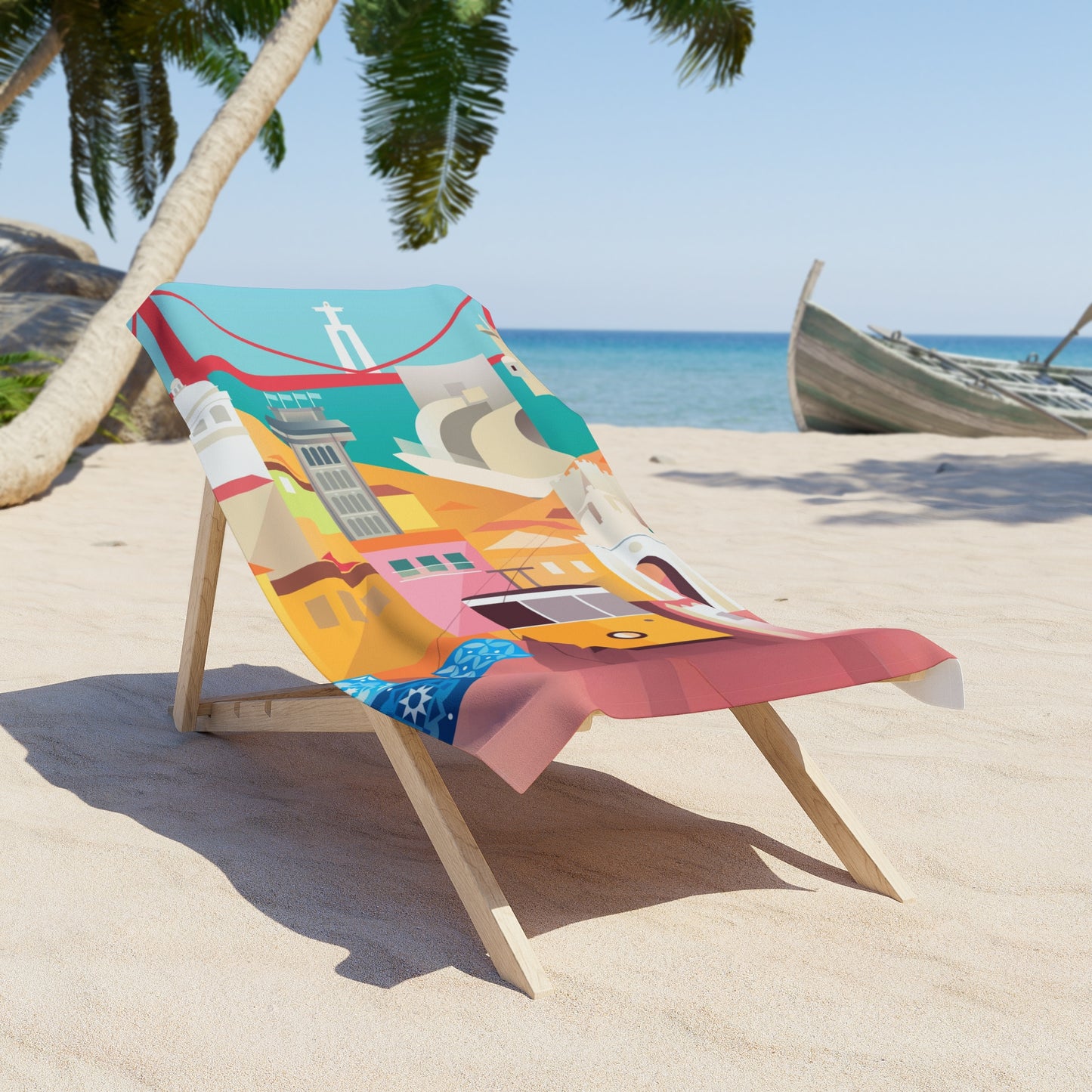 Lisbon Beach Towel