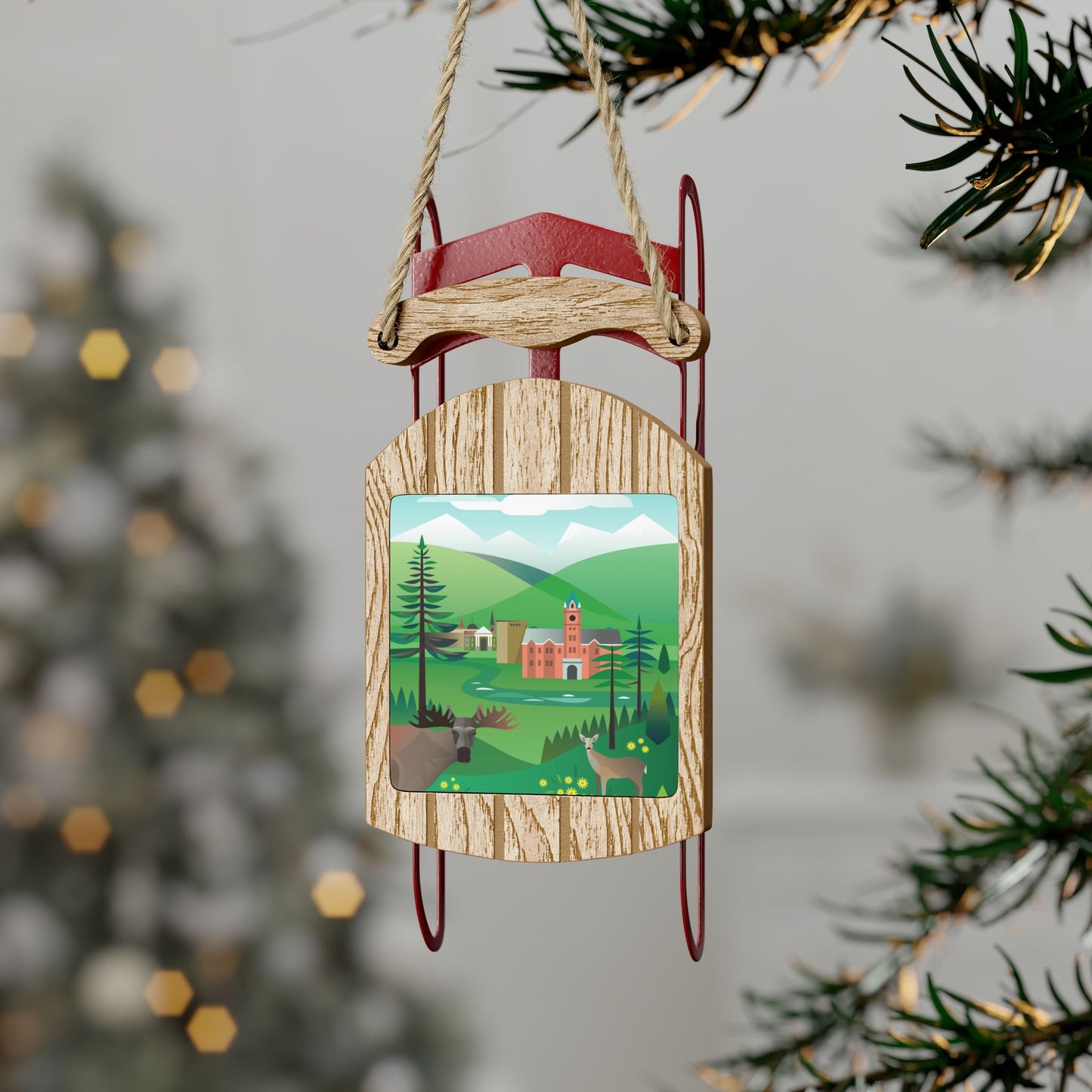 Missoula Sled Ornament