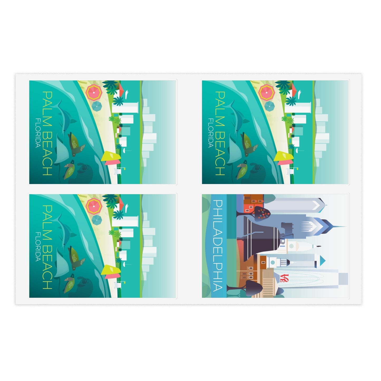 Palm Beach Sticker Sheet
