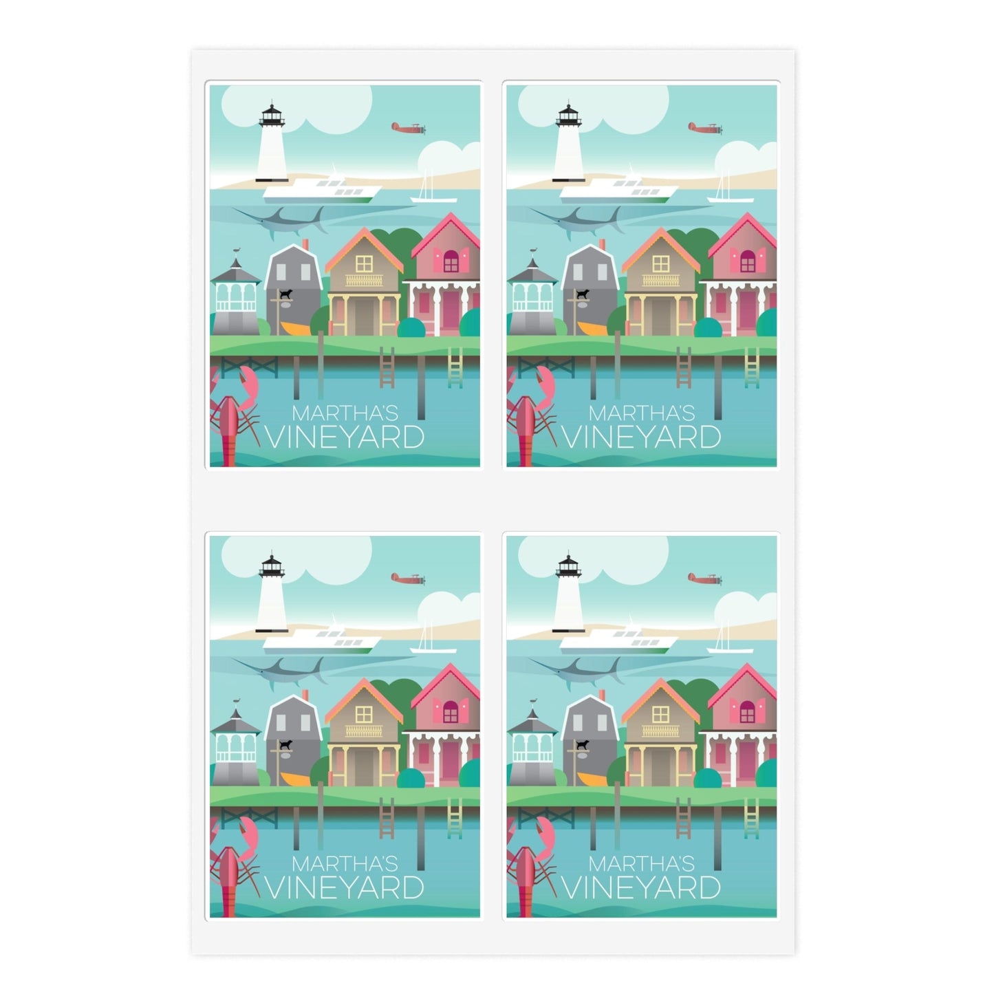 Martha's Vineyard Sticker Sheet