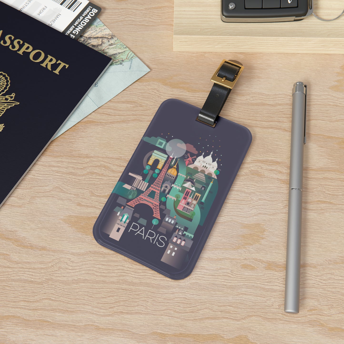 Paris Luggage Tag