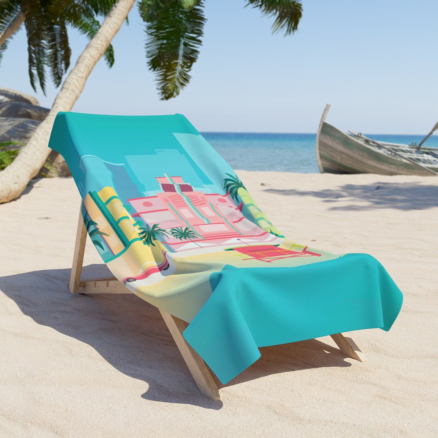 Miami Beach Beach Towel