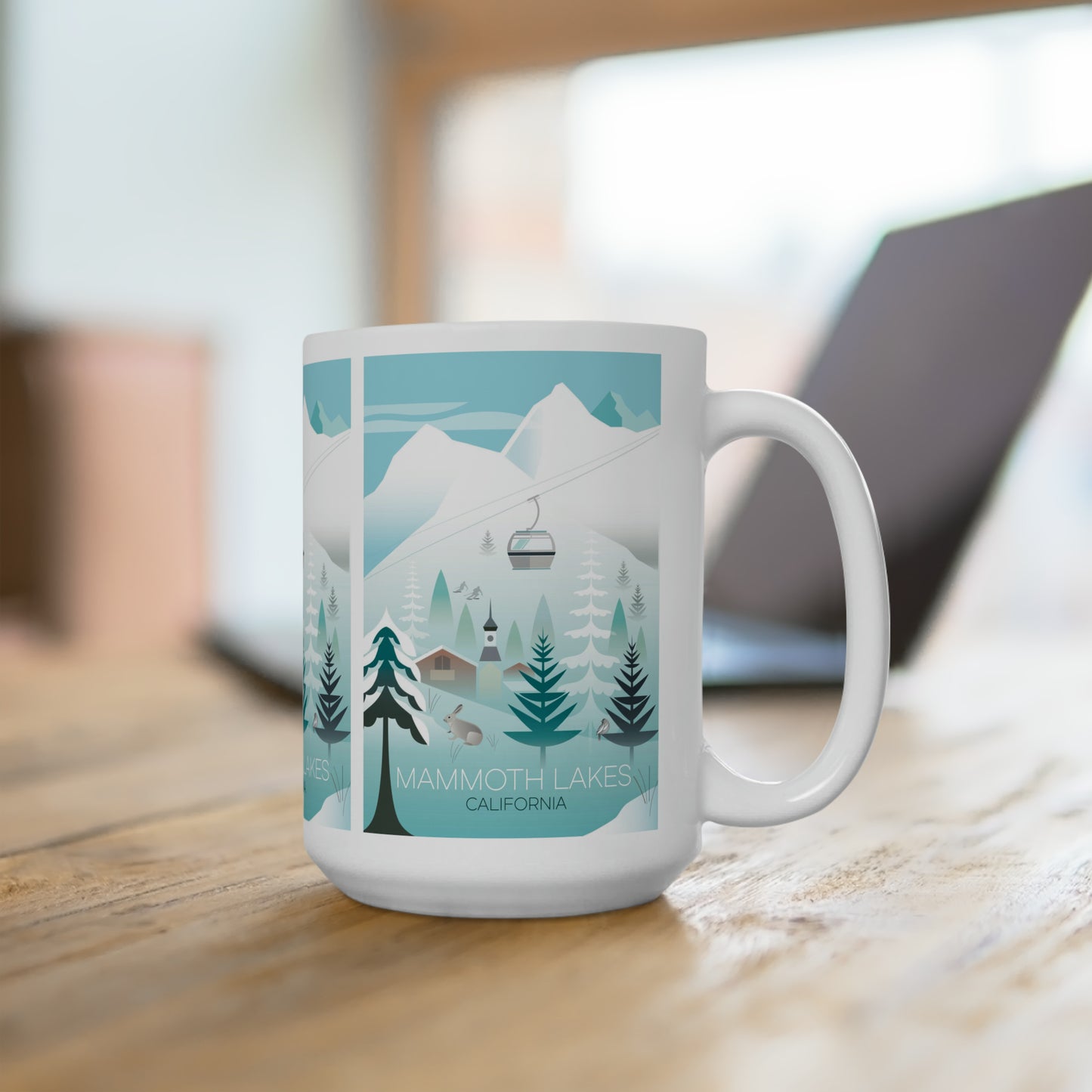 Mammoth Lakes, Winter Keramiktasse 11oz oder 15oz