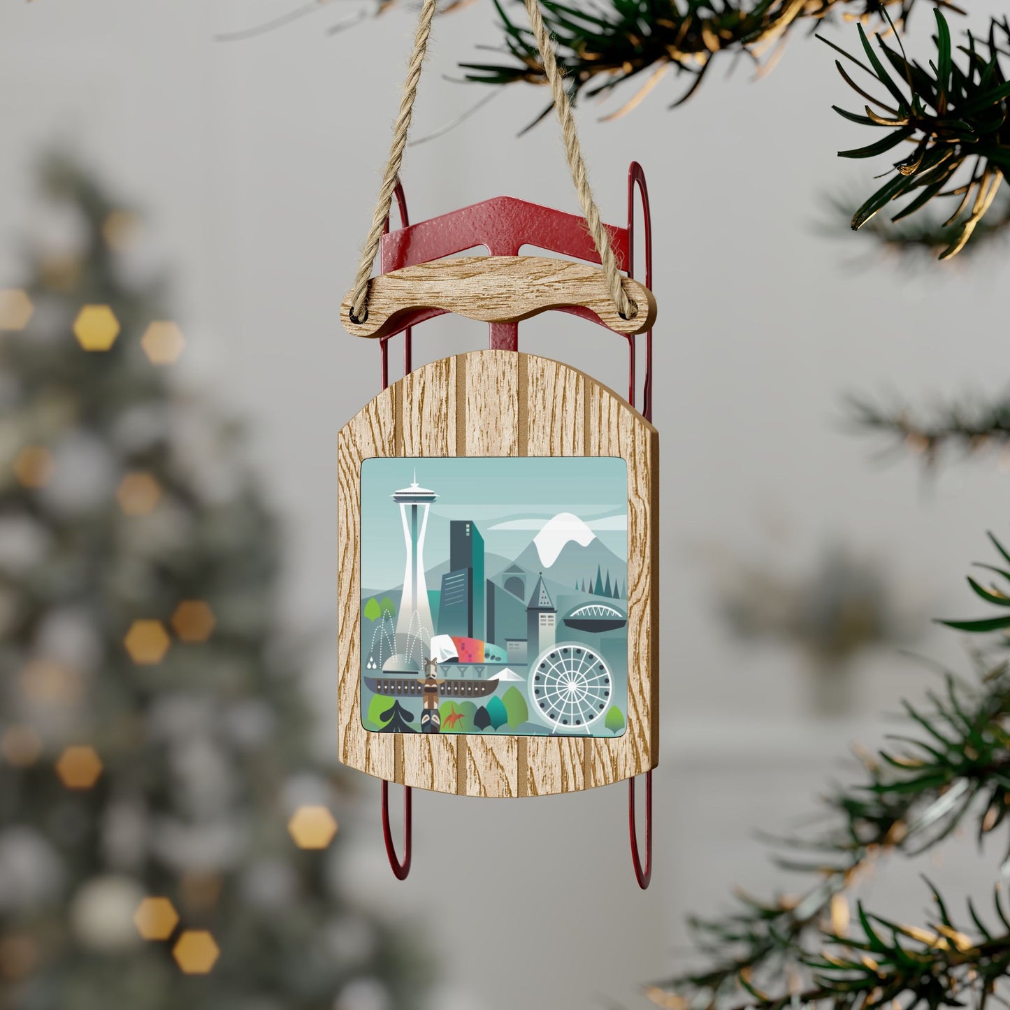 Seattle Sled Ornament