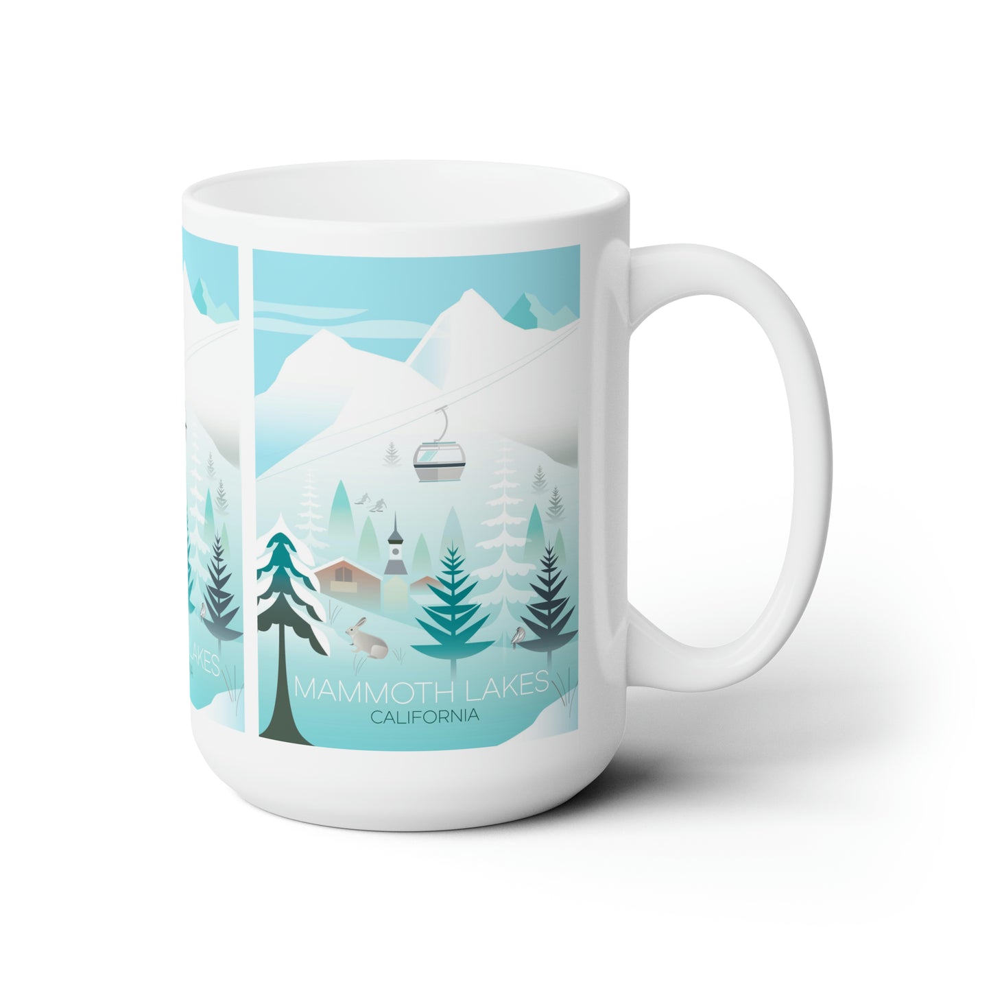 Mammoth Lakes, Winter Keramiktasse 11oz oder 15oz