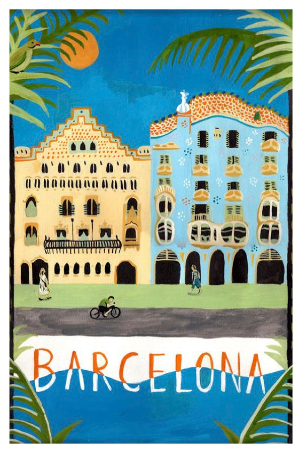 Barcelona Vintage Print