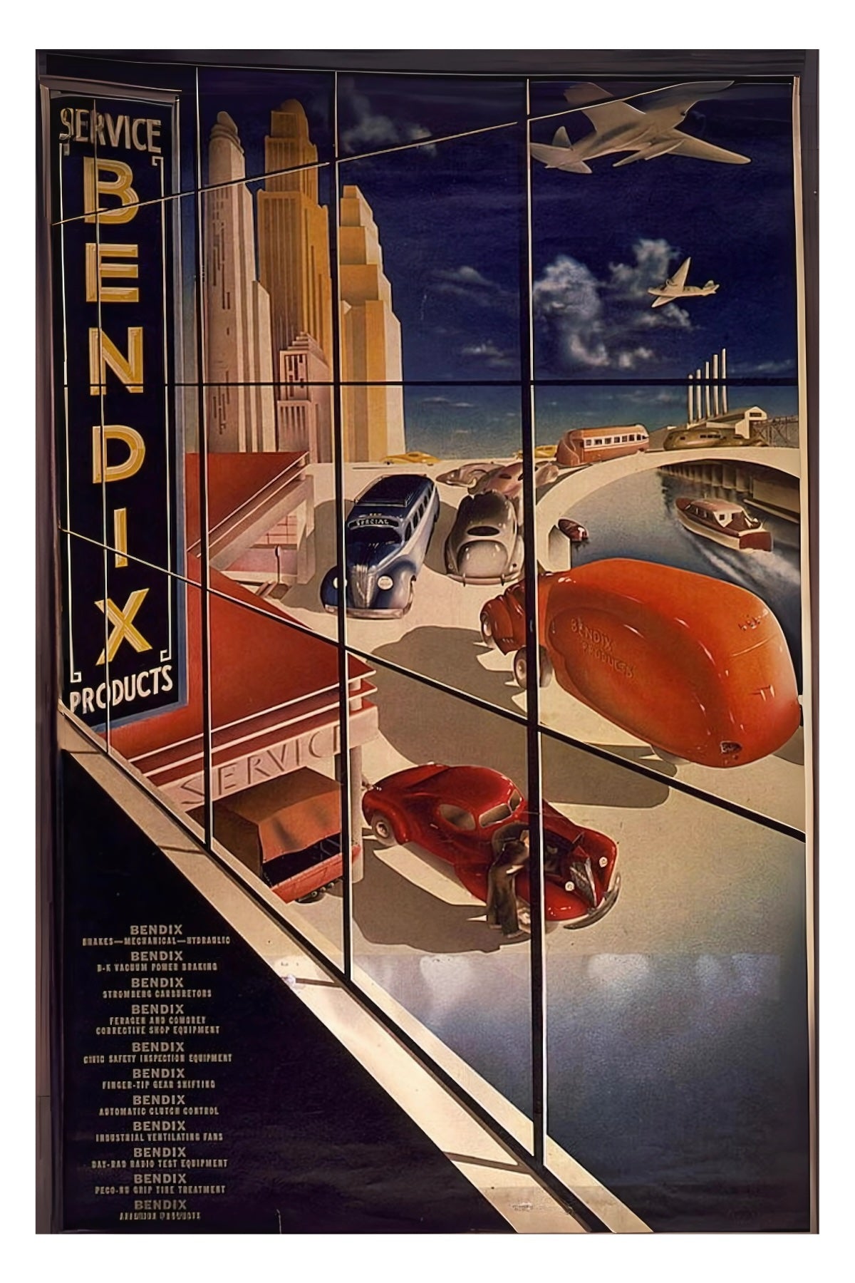 Bendix Vintage Advert Postal Card