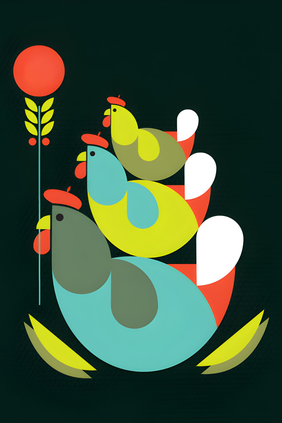 The Third Day of Christmas Postcard