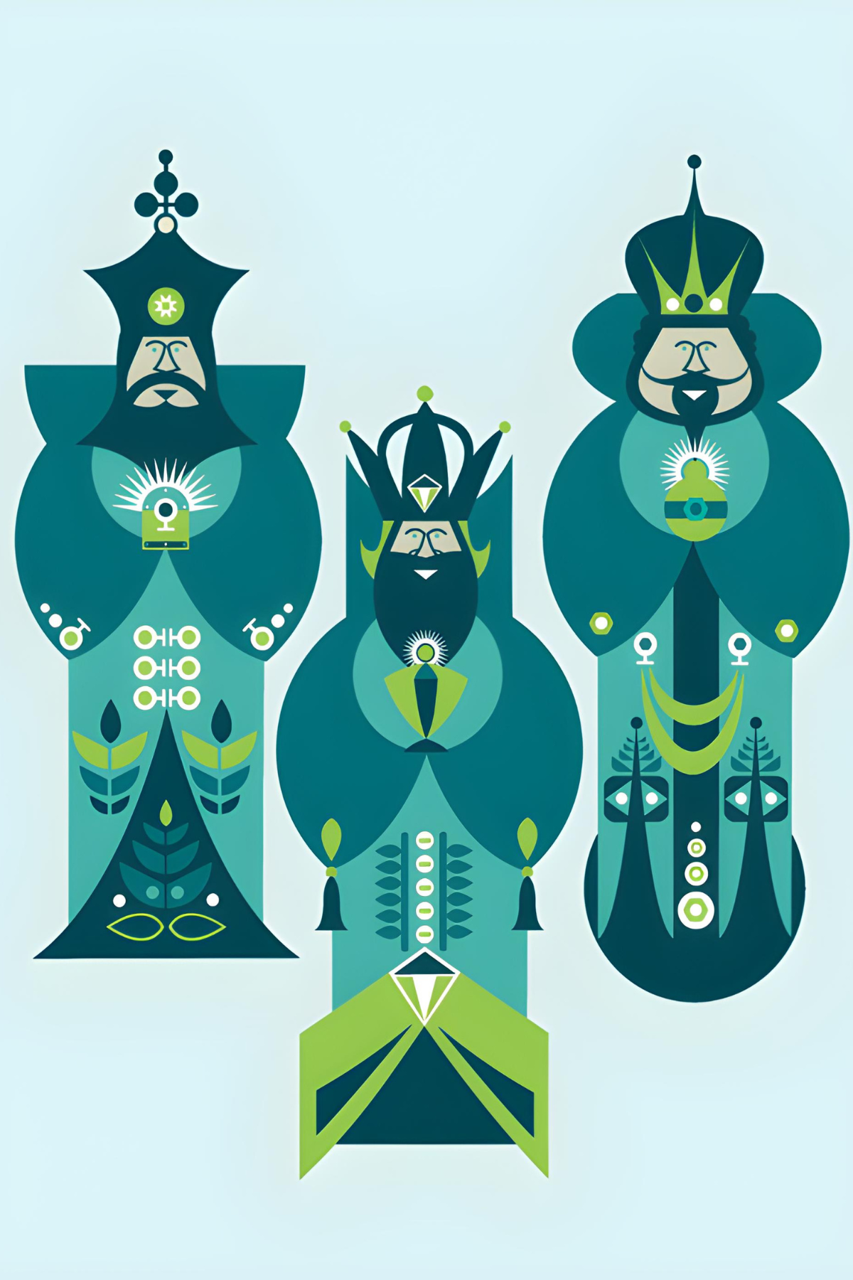 Three Kings Postcard