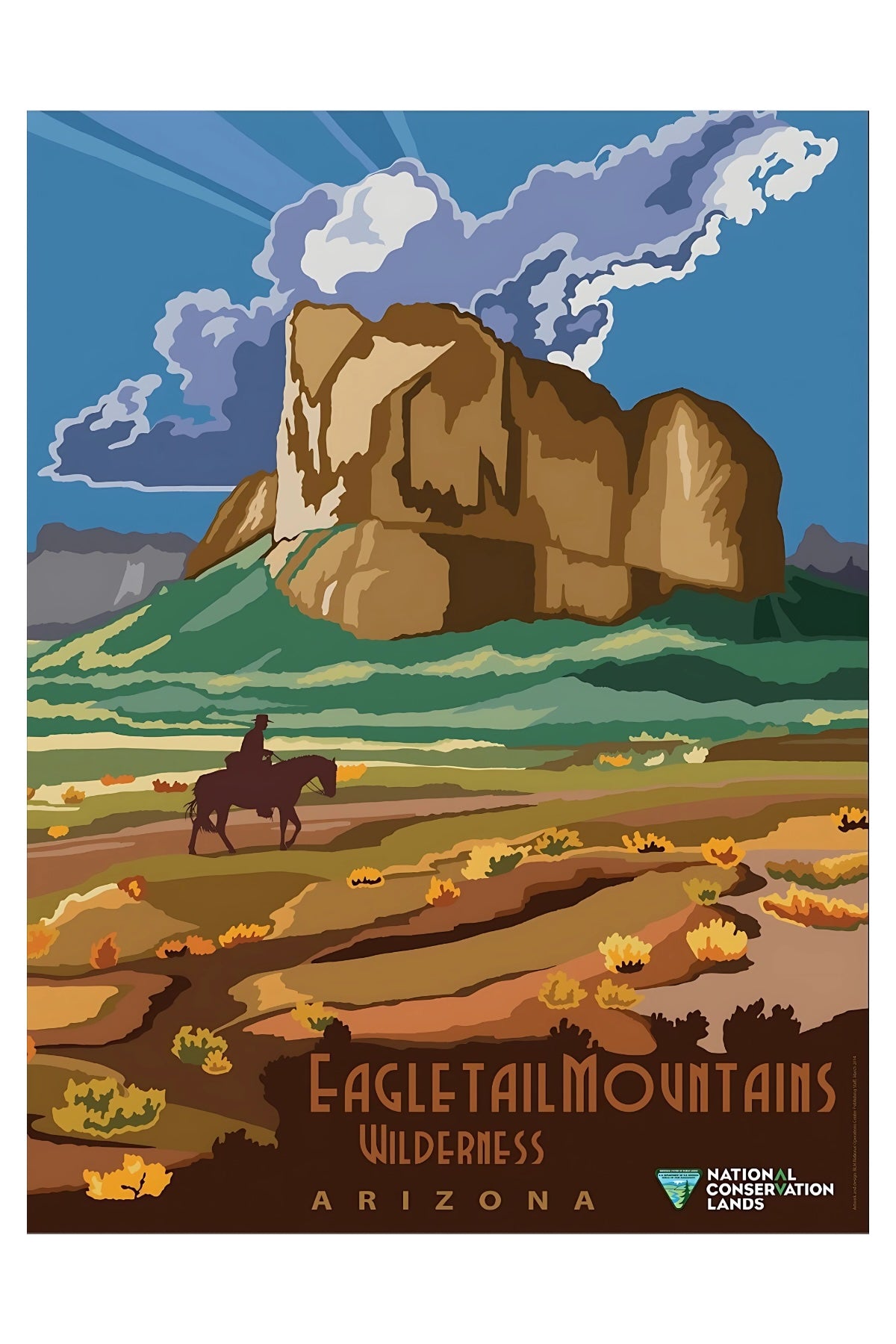 Eagletail Mountains Wilderness Postal Card