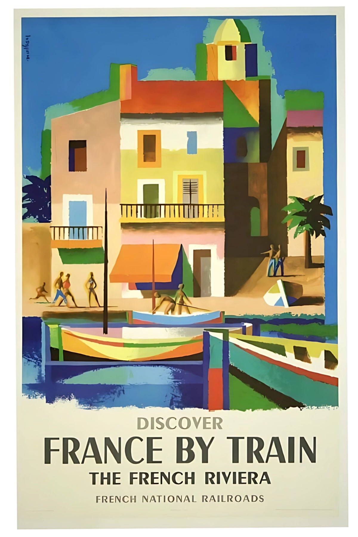 French Riviera Postal Card