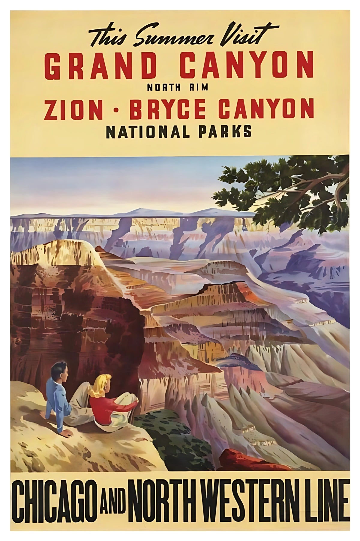Grand Canyon, Zion and Bryce Canyon National Parks Postal Card