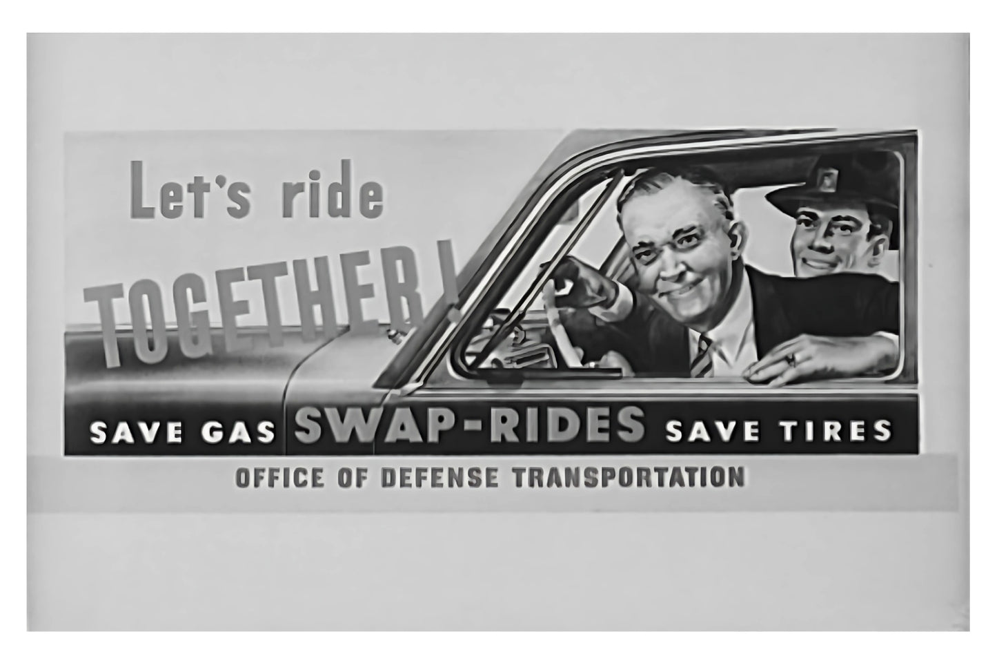 Let's Ride Together Postal Card