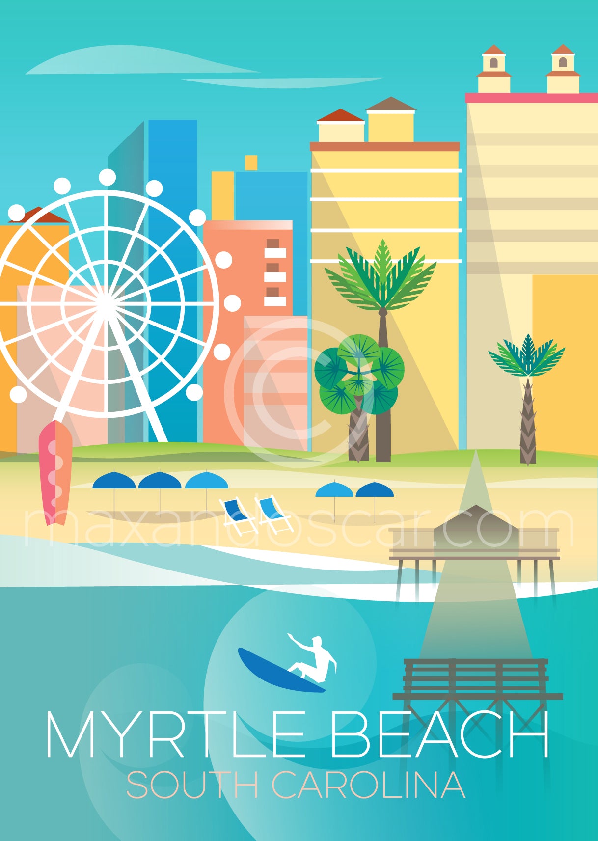 Myrtle Beach, South Carolina Postcard