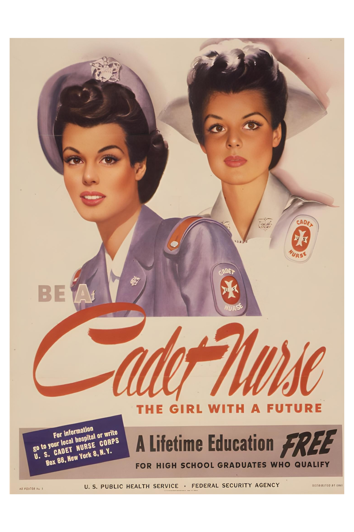 Cadet Nurse Postal Card