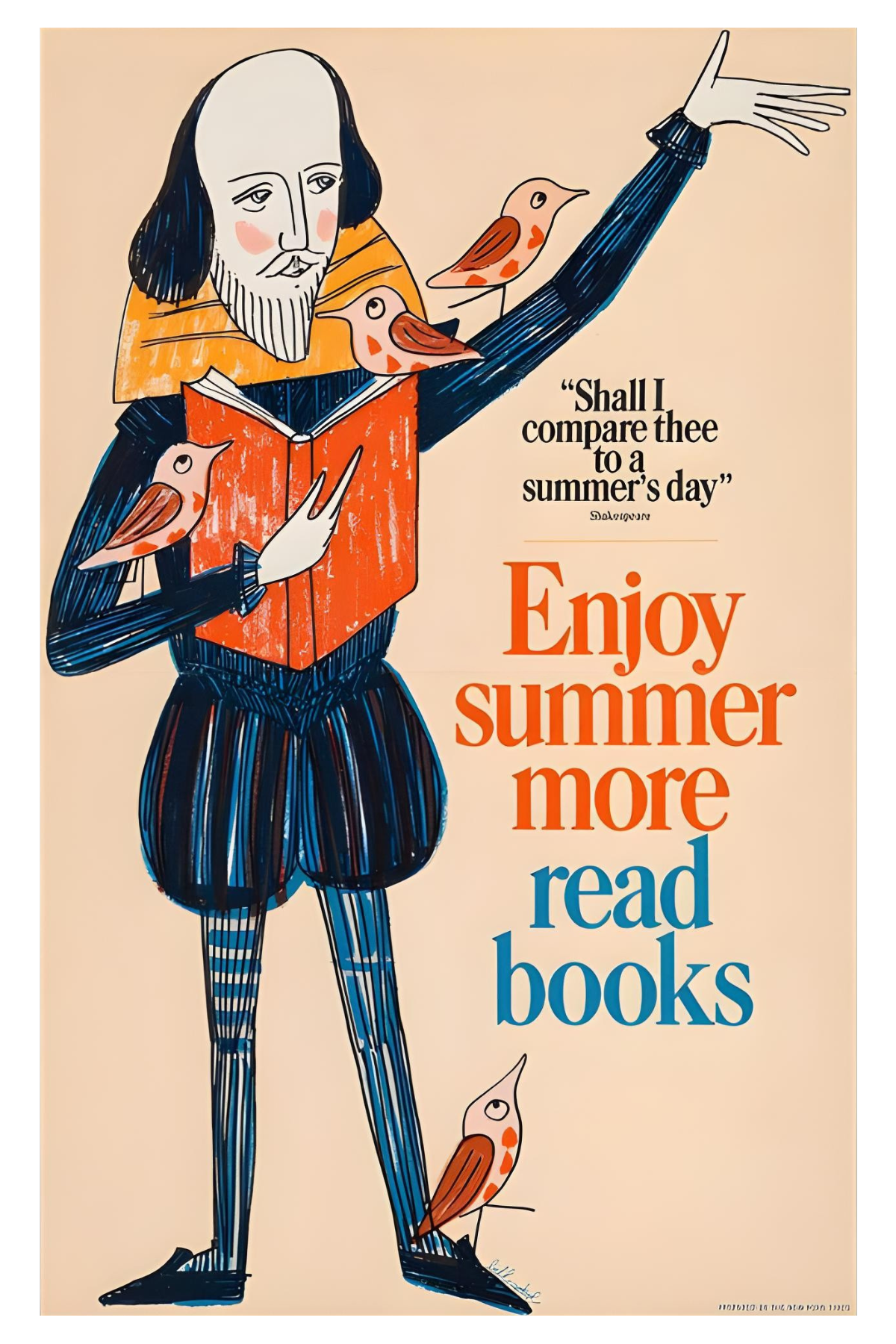 Enjoy Summer More, Read Books Postal Card