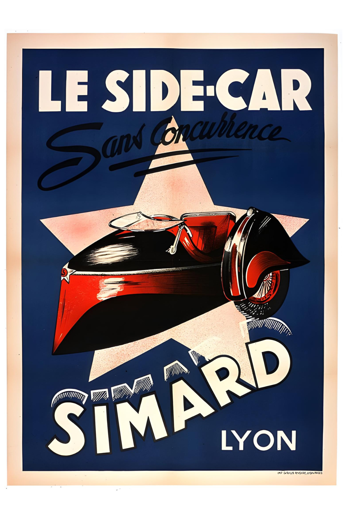 Simard Le Side-Car Postal Card