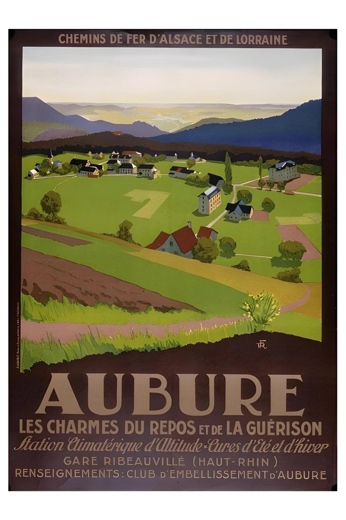 Aubure Postal Card