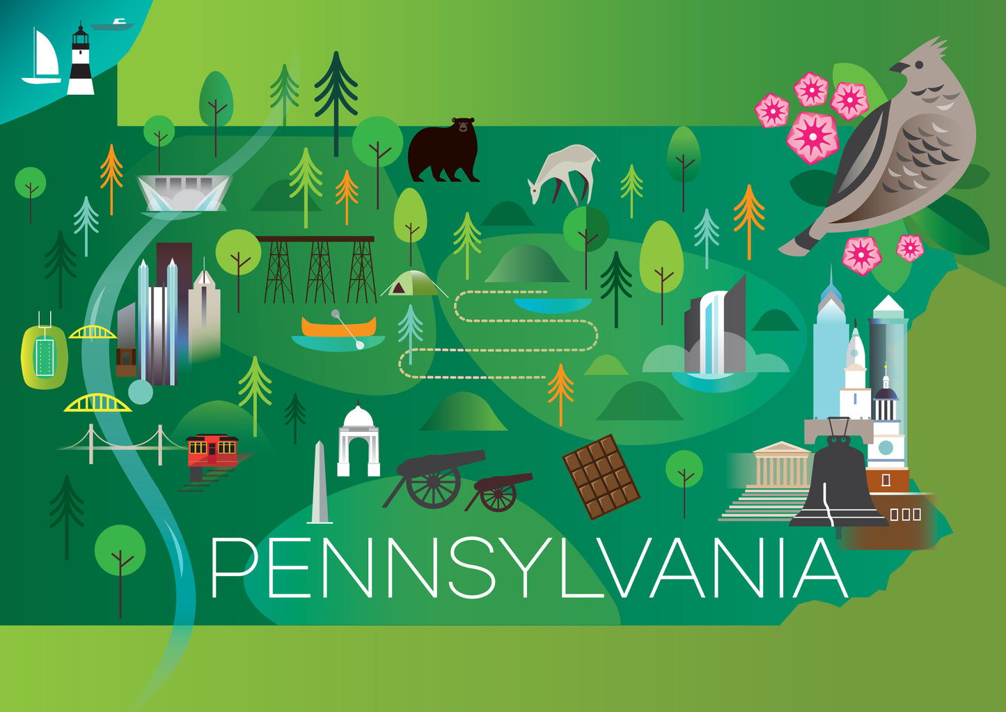 LTP - Pennsylvania Postcard