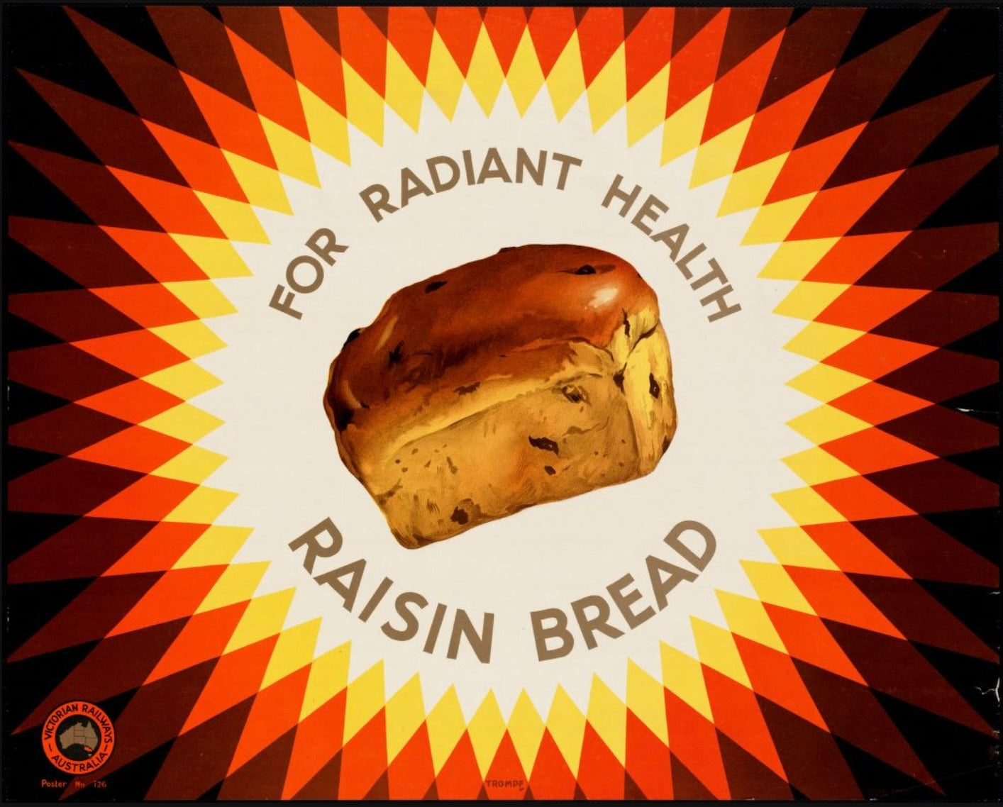 Raisin Bread for Radiant Health Postal Card