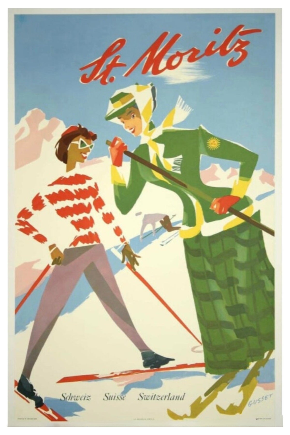 St. Moritz Postal Card