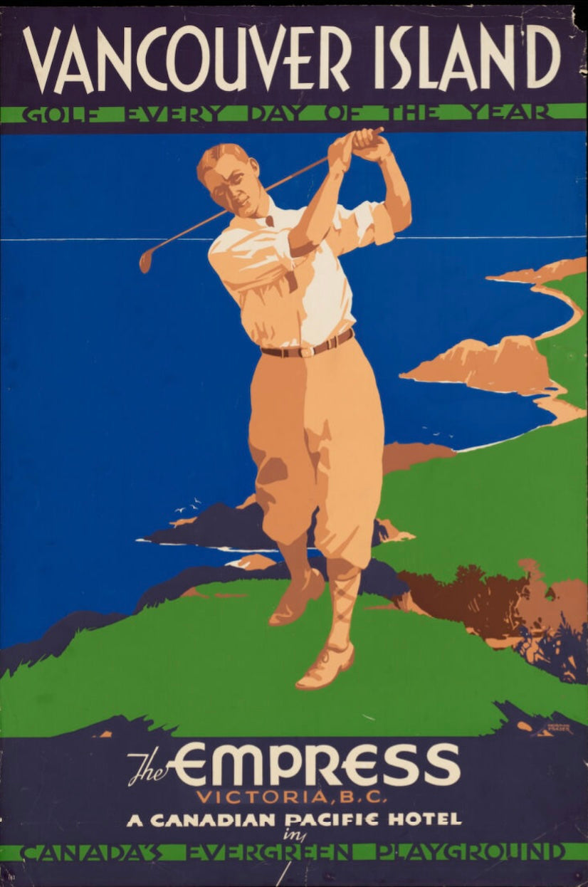 Vancouver Island Golf Postal Card