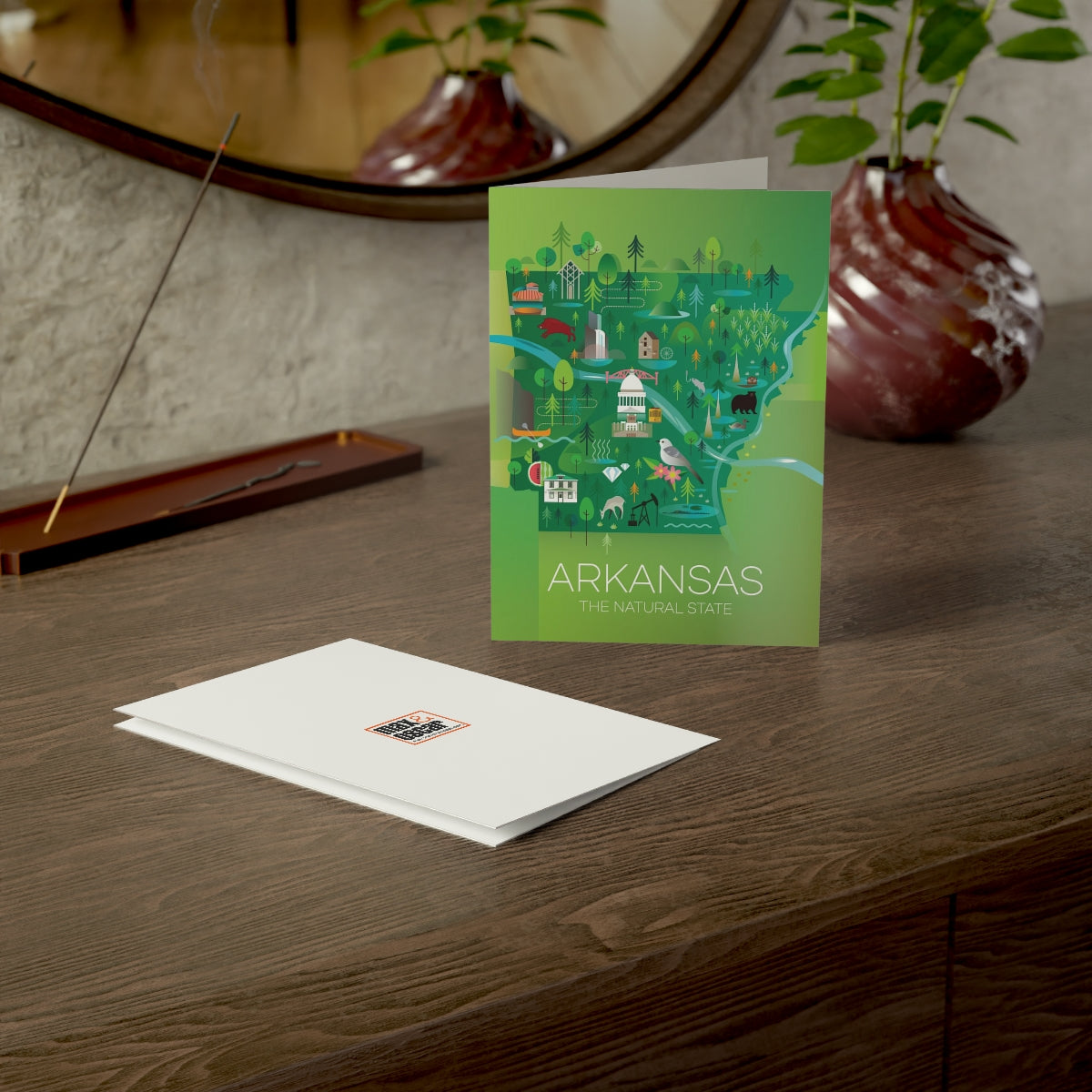 Arkansas Folded Matte Notecards + Envelopes (10pcs)
