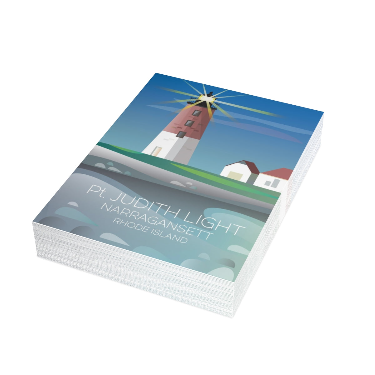 Pt. Judith Folded Matte Notecards + Envelopes (10pcs)