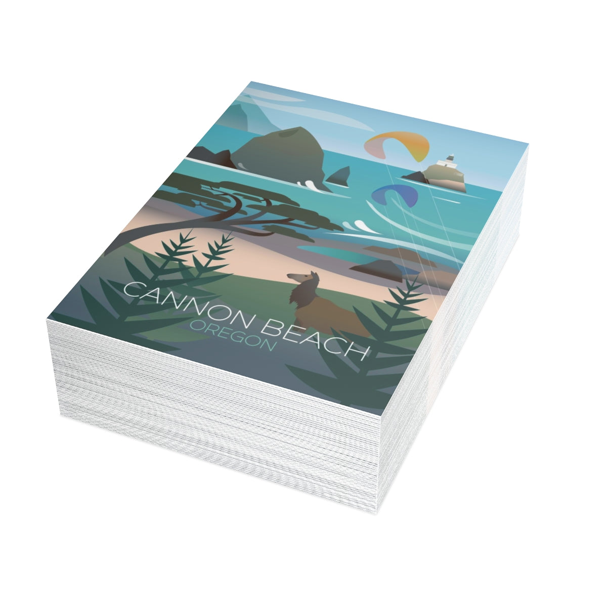 Cannon Beach Folded Matte Notecards + Envelopes (10pcs)