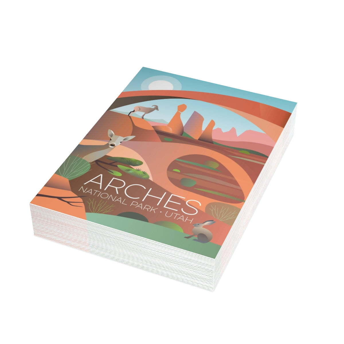 Arches National Park Folded Matte Notecards + Envelopes (10pcs)