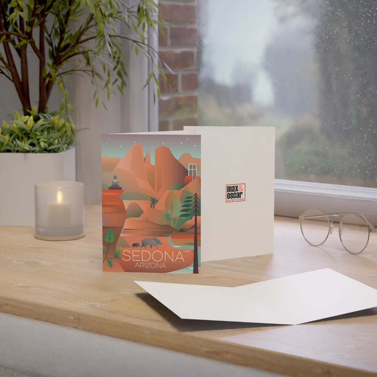 Sedona Folded Matte Notecards + Envelopes (10pcs)