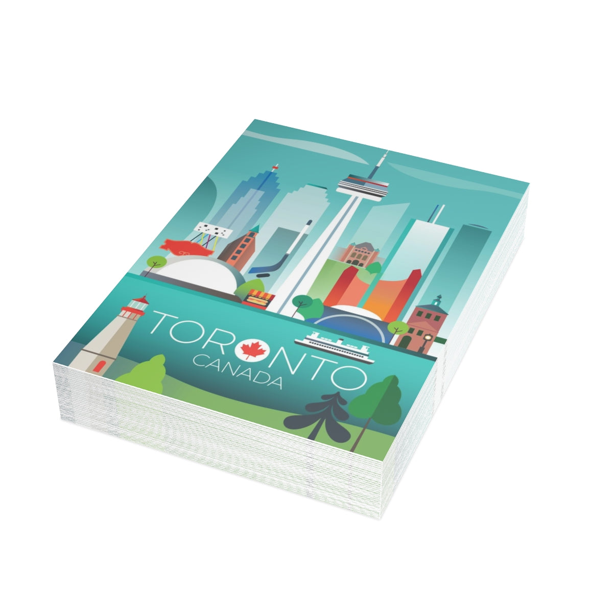 Toronto Folded Matte Notecards + Envelopes (10pcs)