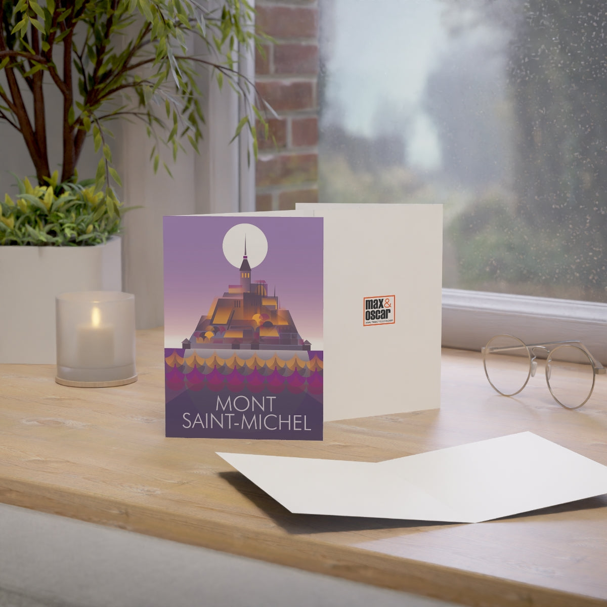 Mont Saint-Michel Folded Notecards + Envelopes (10pcs)