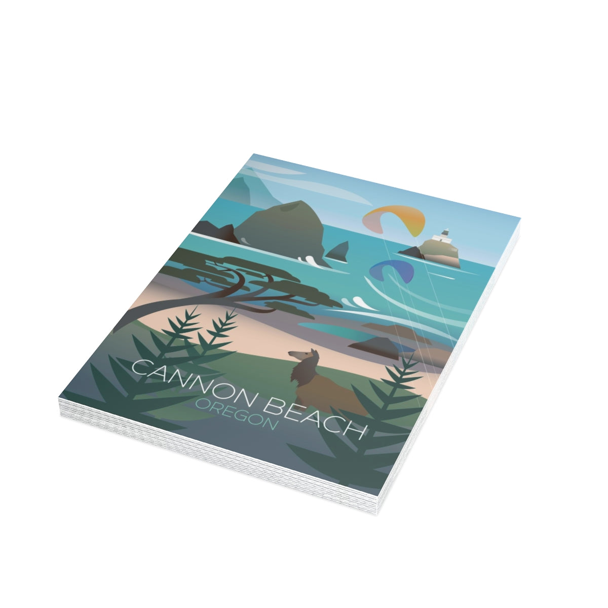 Cannon Beach Folded Matte Notecards + Envelopes (10pcs)