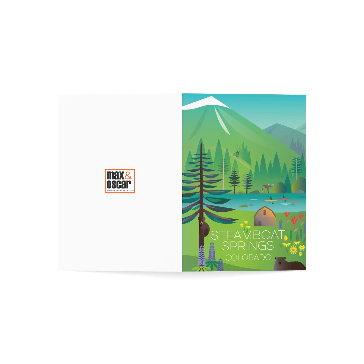 Steamboat Springs Folded Matte Notecards + Envelopes (10pcs)