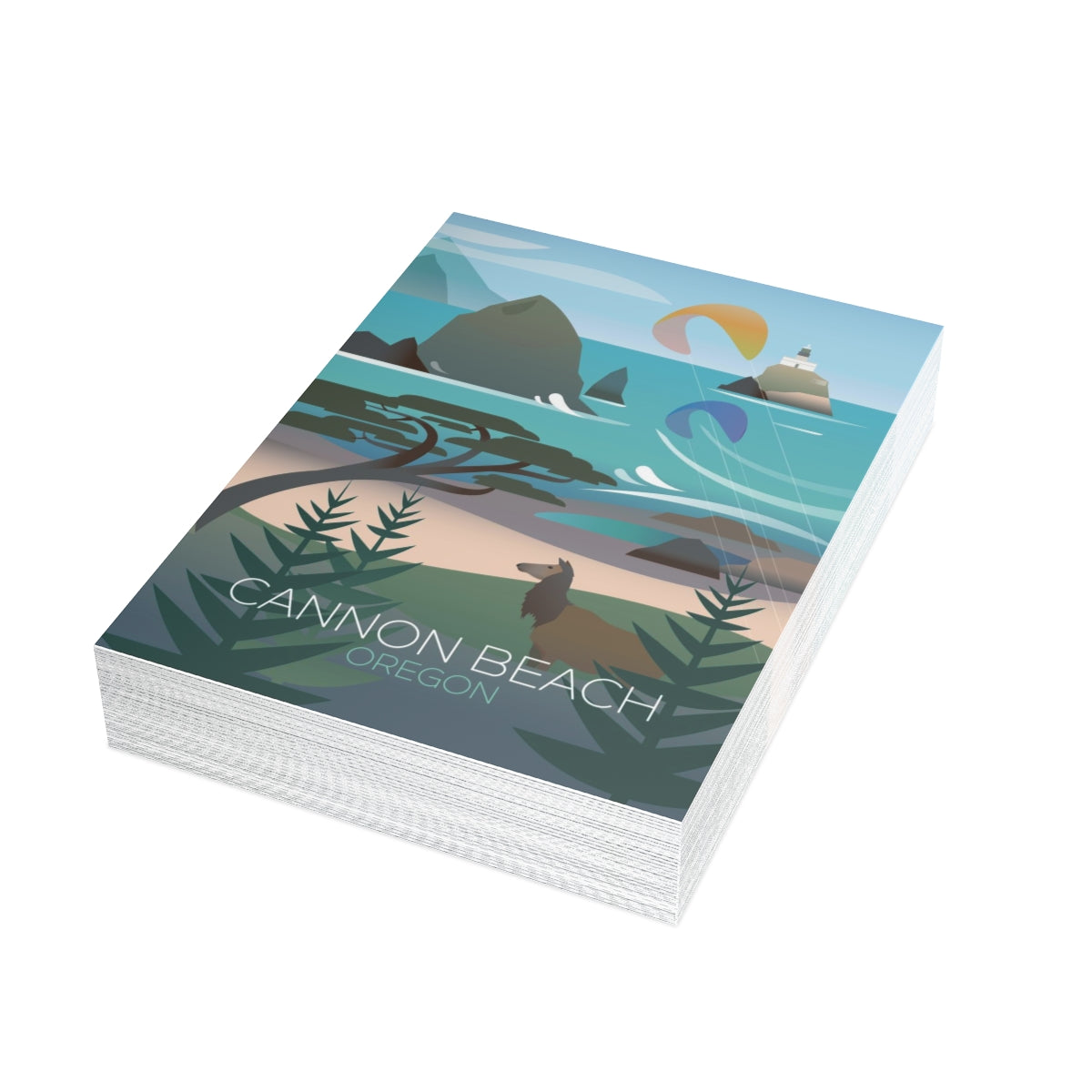 Cannon Beach Folded Matte Notecards + Envelopes (10pcs)