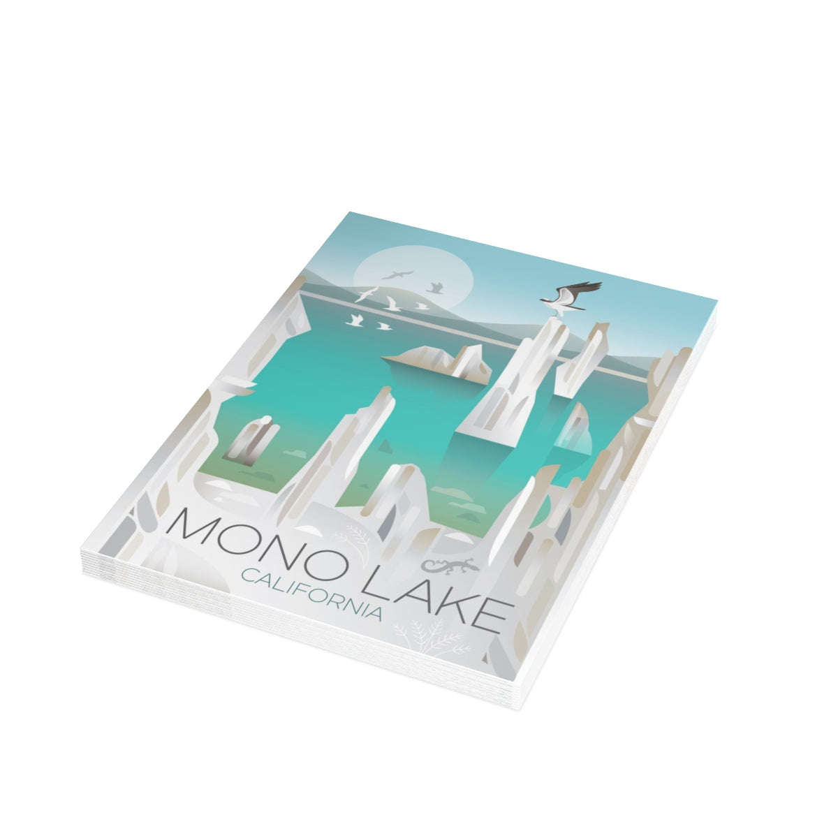 Mono Lake Folded Matte Notecards + Envelopes (10pcs)