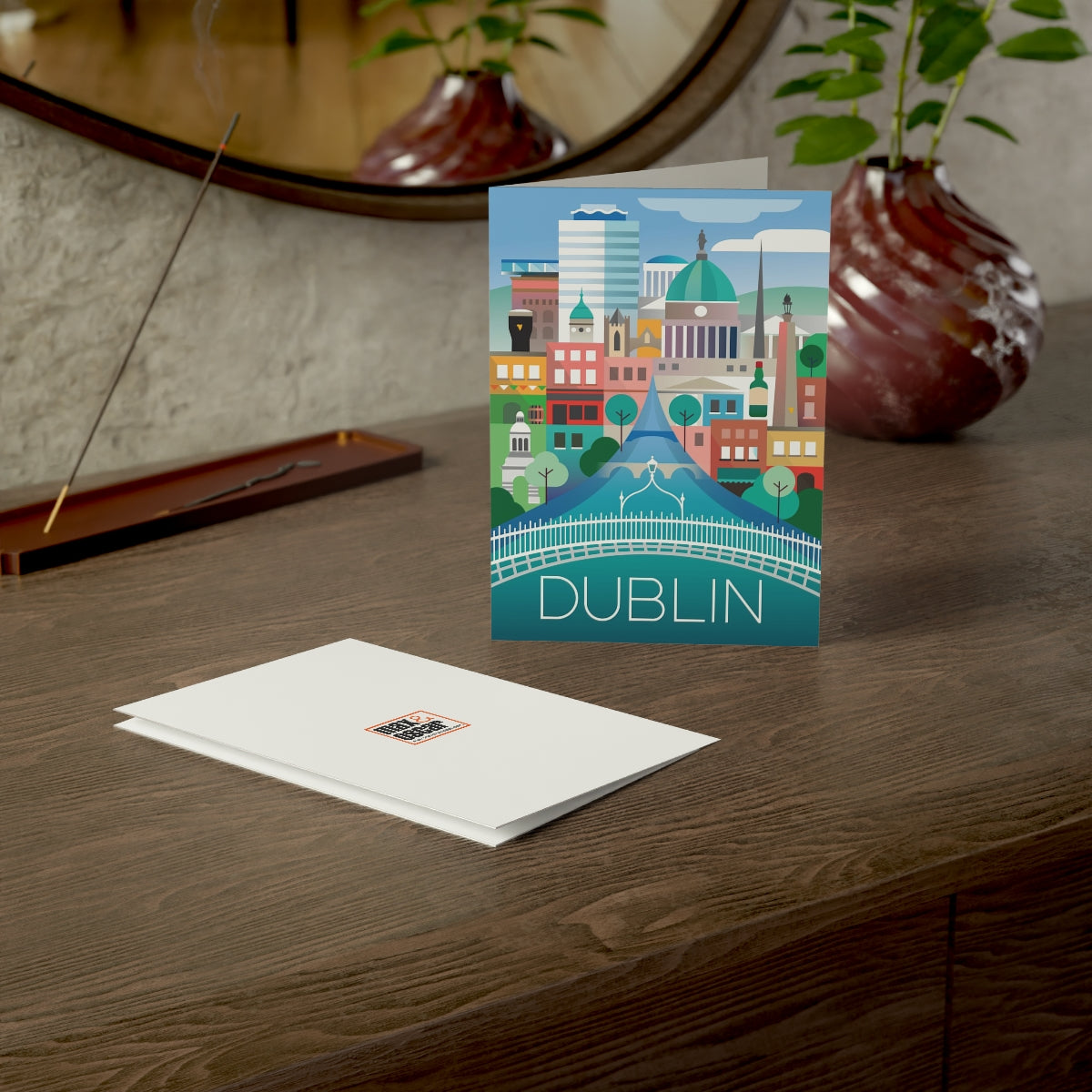 Dublin Folded Matte Notecards + Envelopes (10pcs)