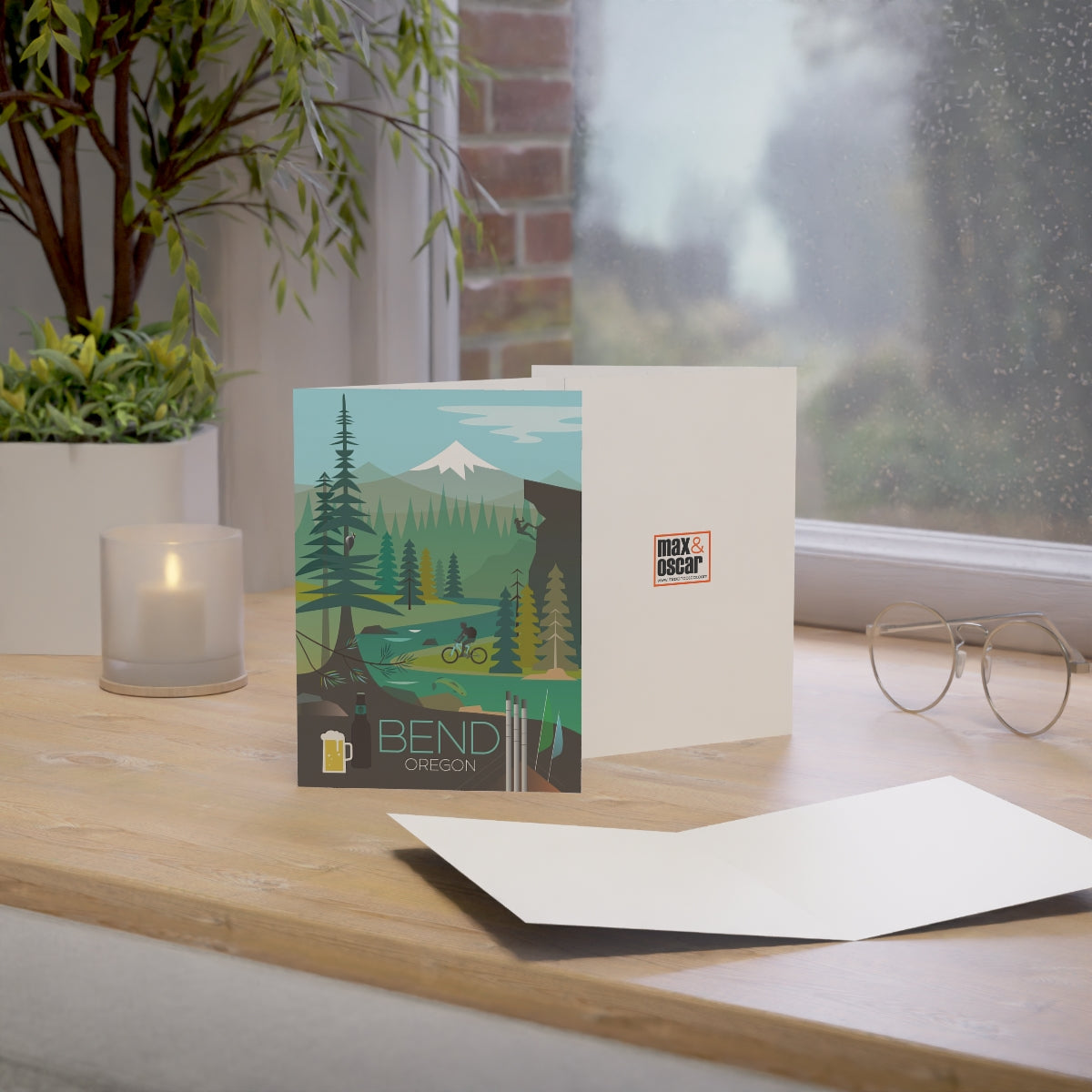 Bend Folded Matte Notecards + Envelopes (10pcs)