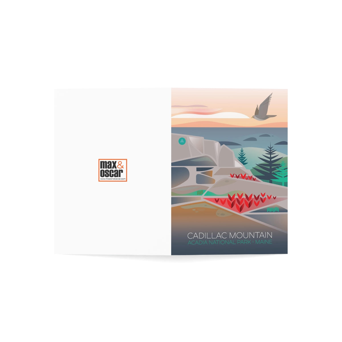 Acadia National Park, Cadillac Mountain Folded Matte Notecards + Envelopes (10pcs)