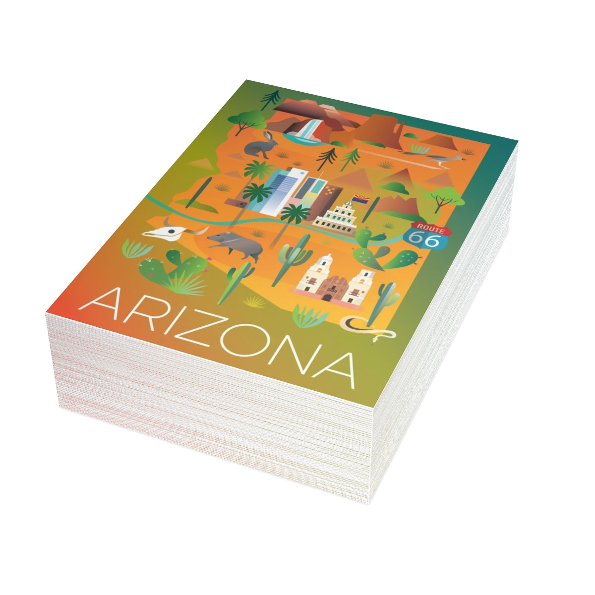 Arizona Folded Matte Notecards + Envelopes (10pcs)