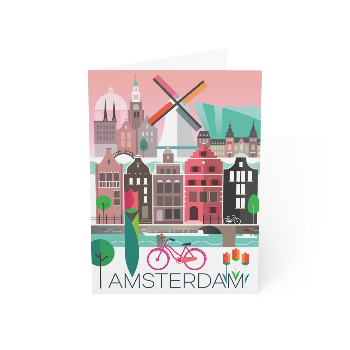Amsterdam Folded Matte Notecards + Envelopes (10pcs)